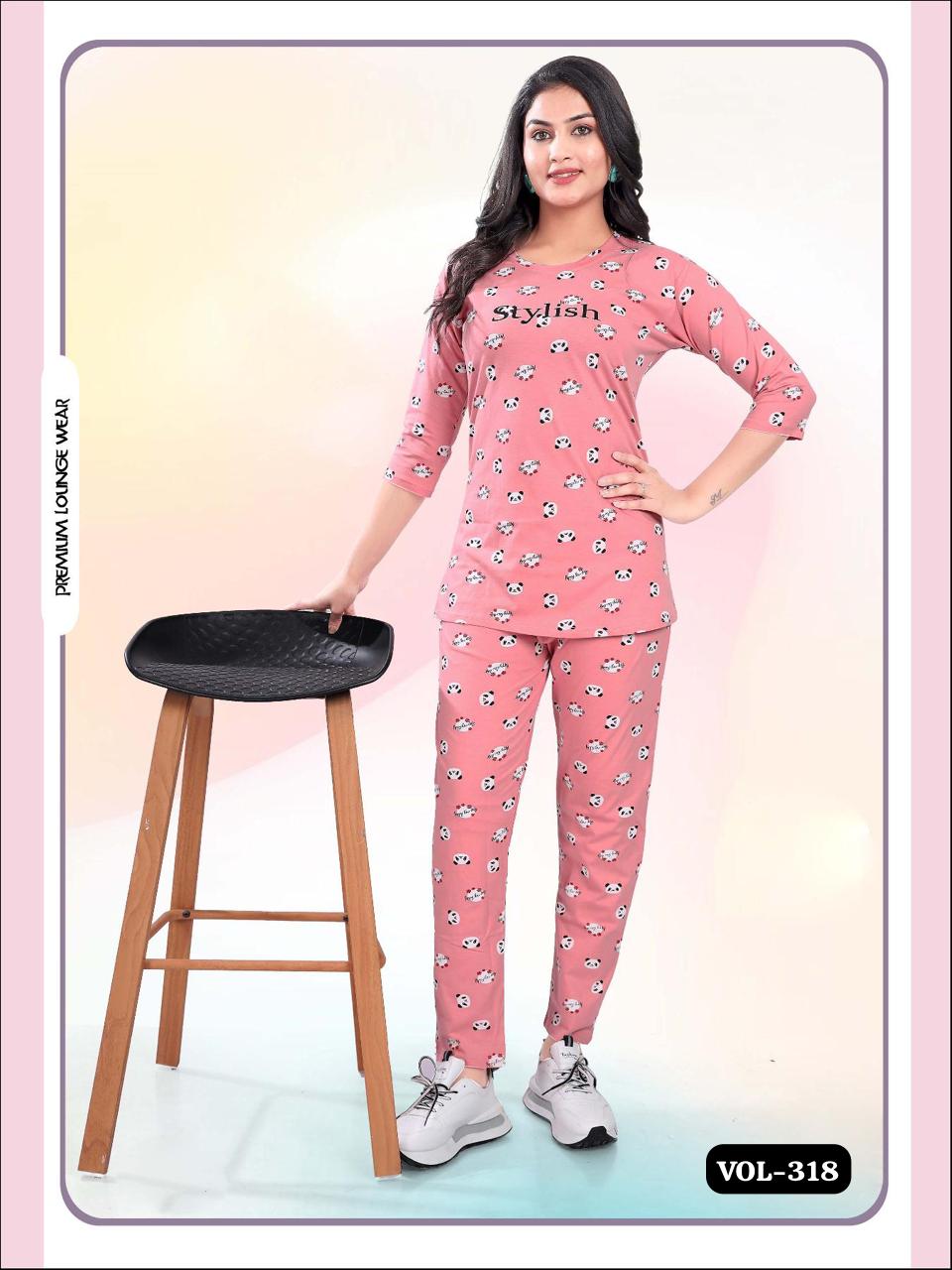 Vol Dk 318 Summer Special Night Wear Cord Set Night Suits Wholesalers In Delhi
